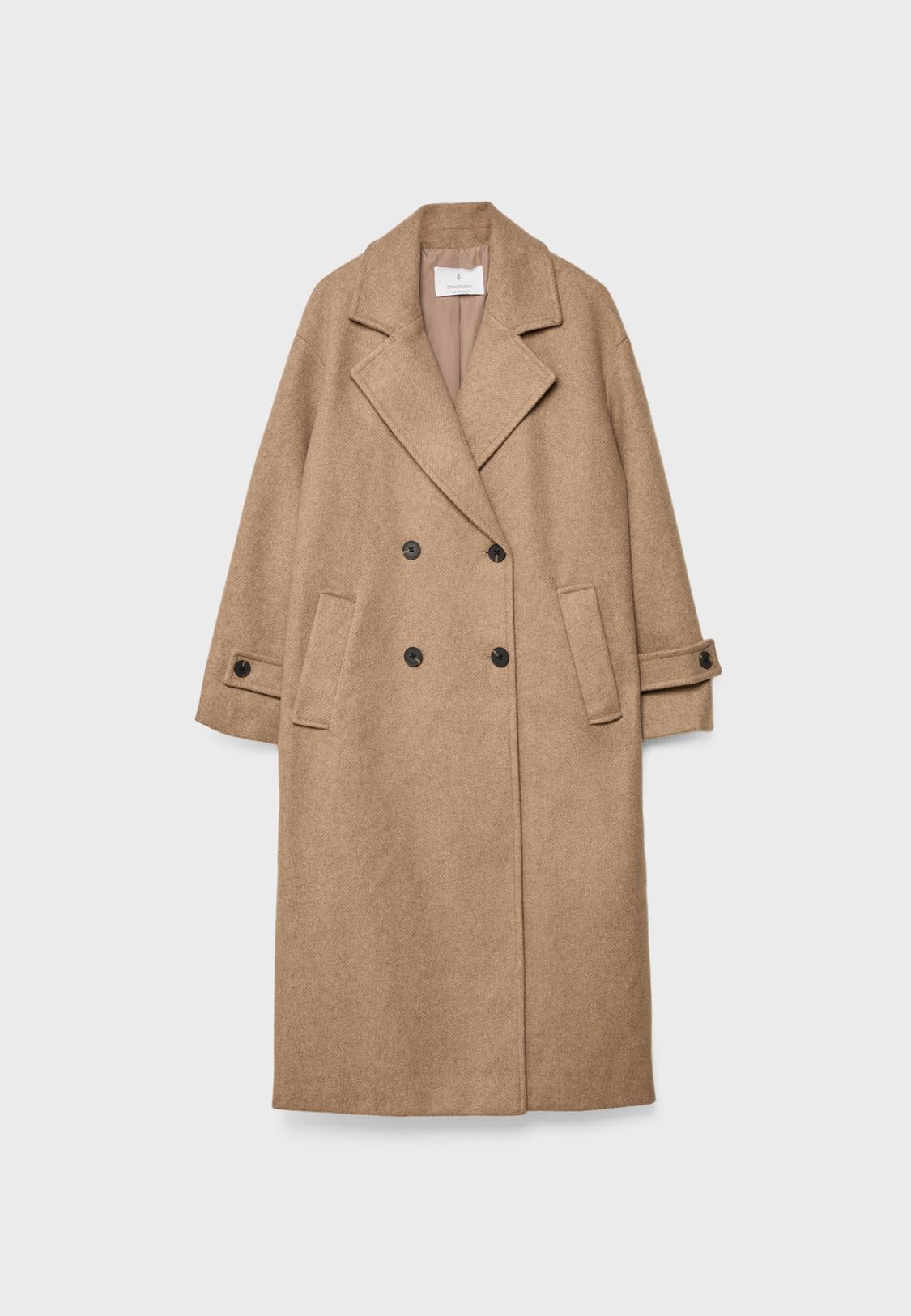 Long oversize coat Women's Coats and trench coats Stradivarius