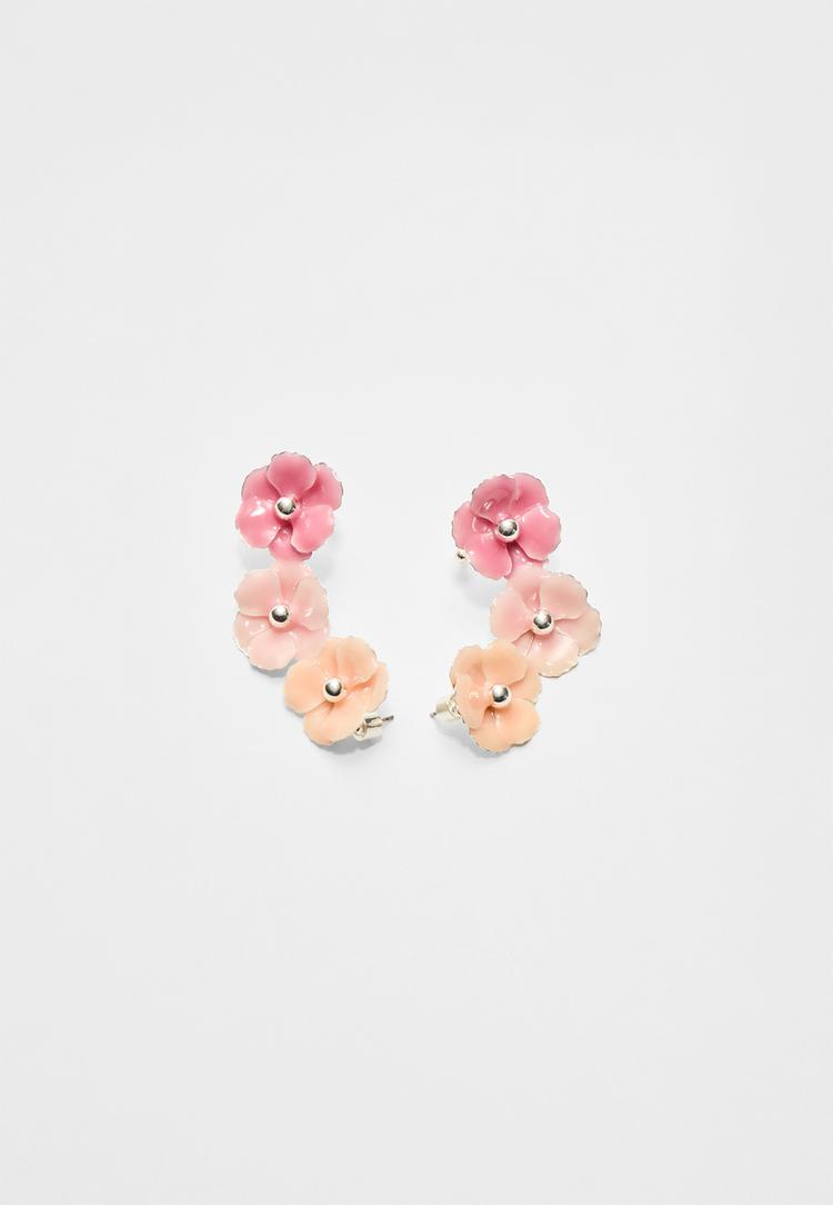 pendiente ear cuff flor
