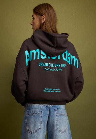Graphic oversize sweatshirt — Brown 5