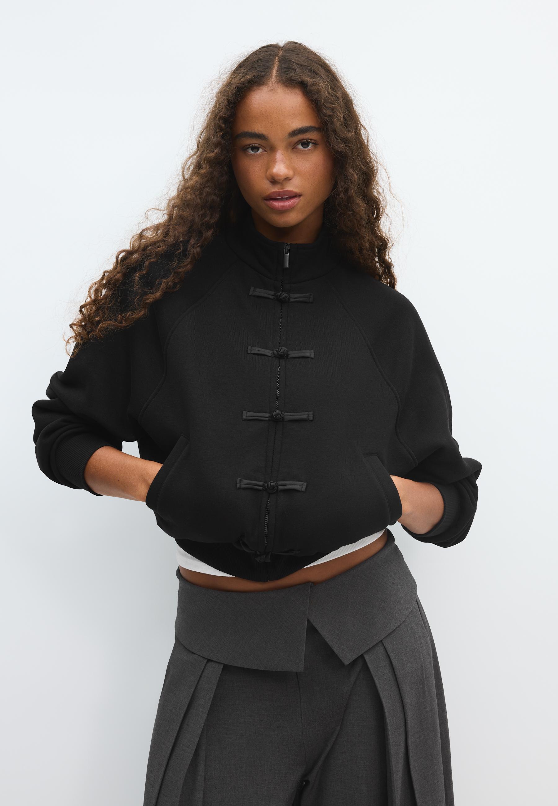 Toggle sweatshirt — Black
