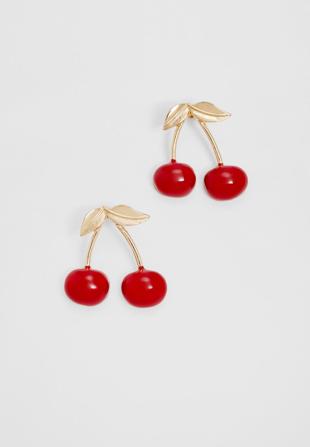 Boucles d’oreilles cerise