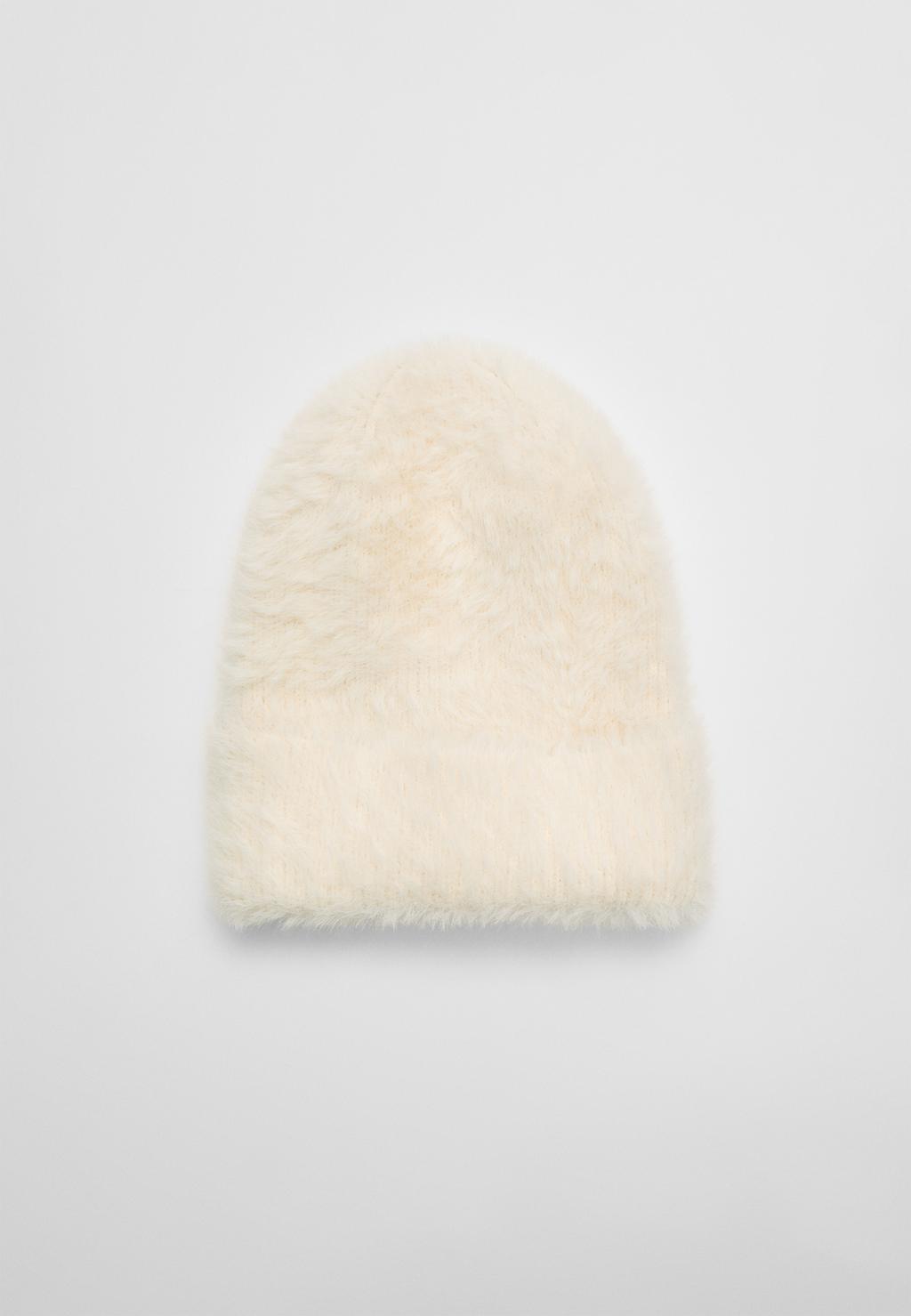 Soft faux fur beanie