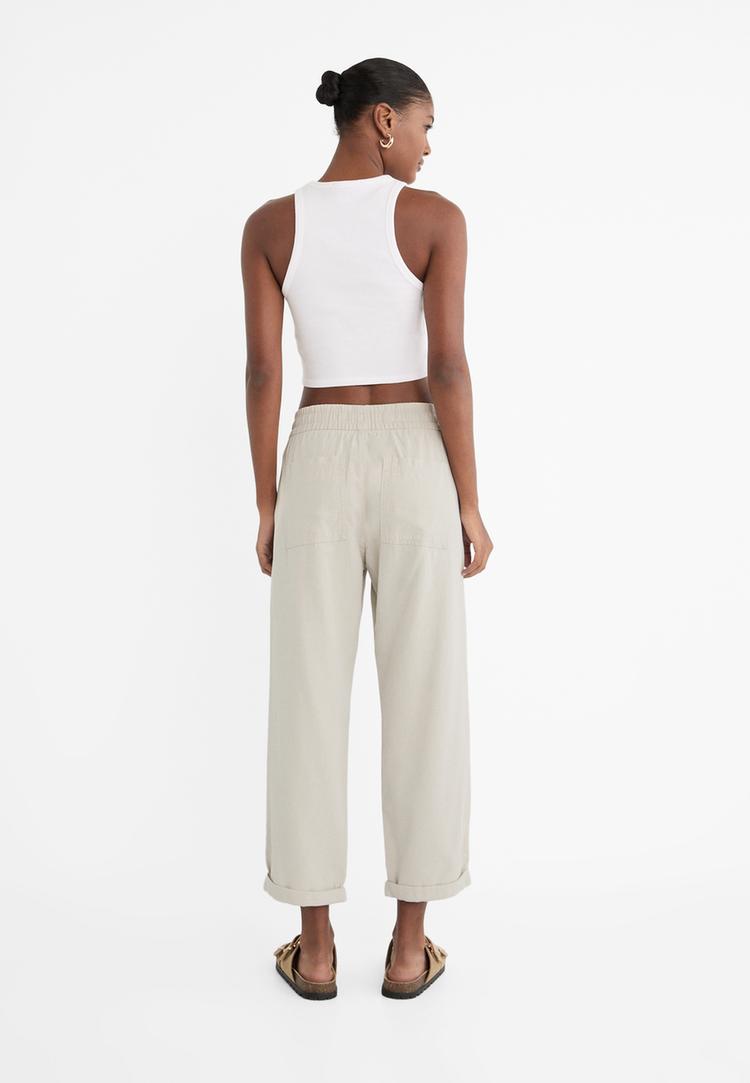 pantalon fluido sarga