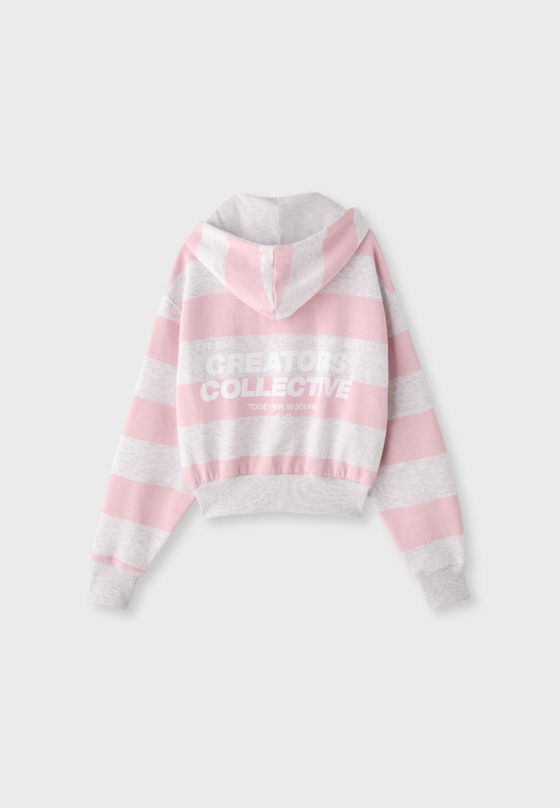 Stradivarius Baskılı regular fit sweatshirt görsel 6