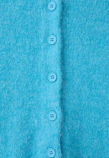 Button-up knit cardigan — Turquoise 10