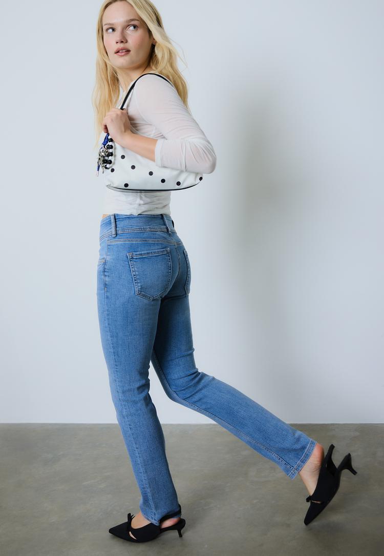 jean slim taille basse