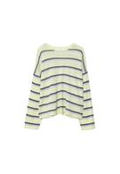 İnce çizgili triko kazak - Görsel 4