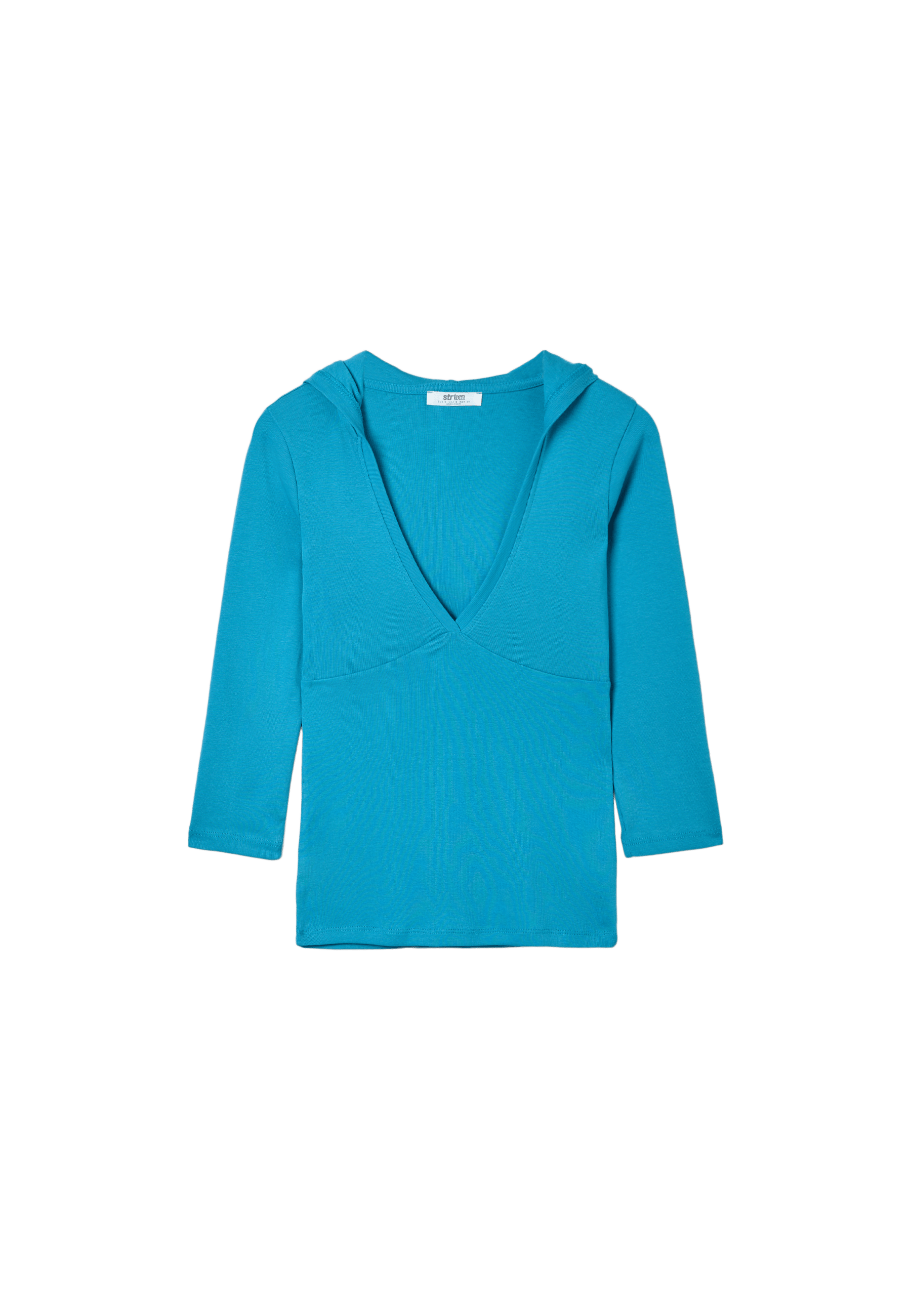 Hooded T-shirt — Teal