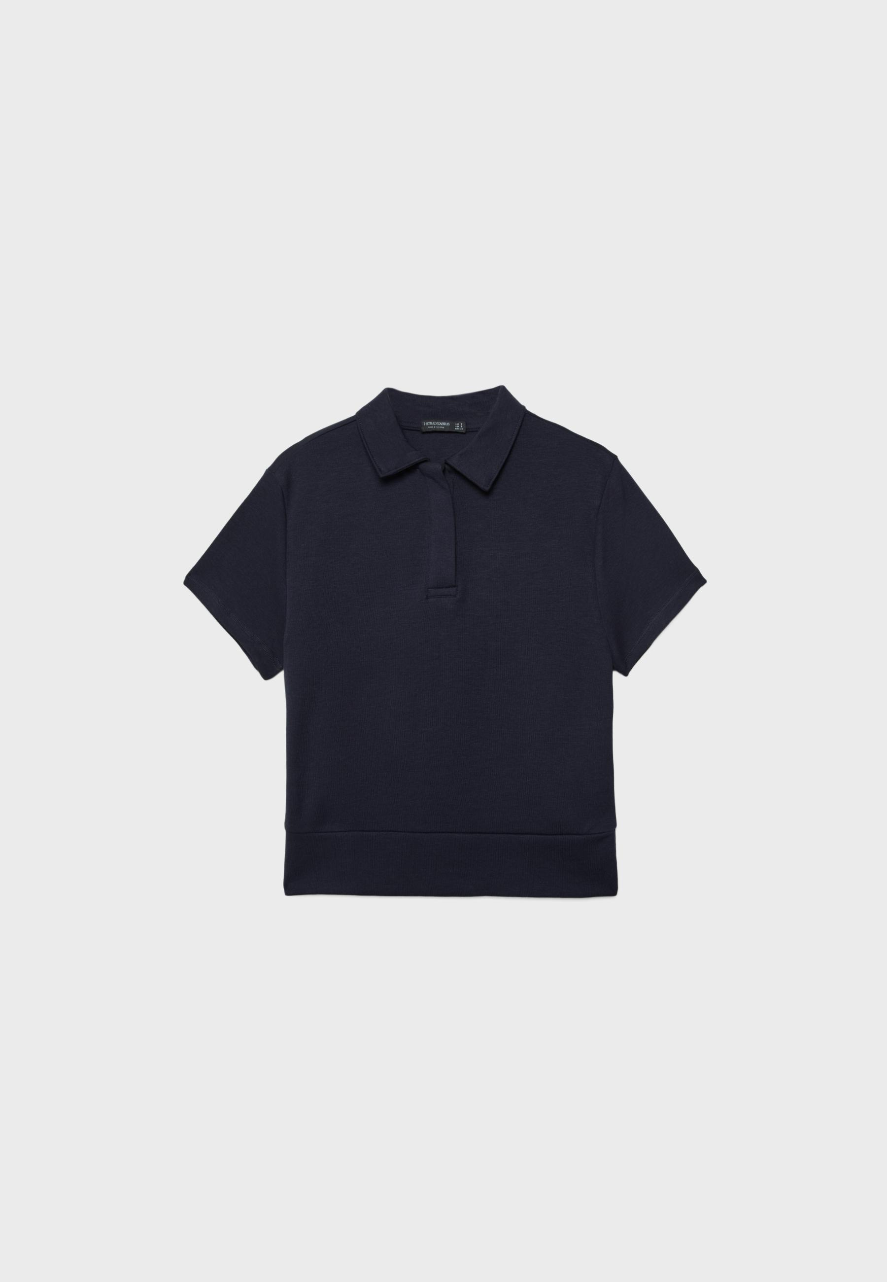 Short sleeve polo T-shirt — Dark blue