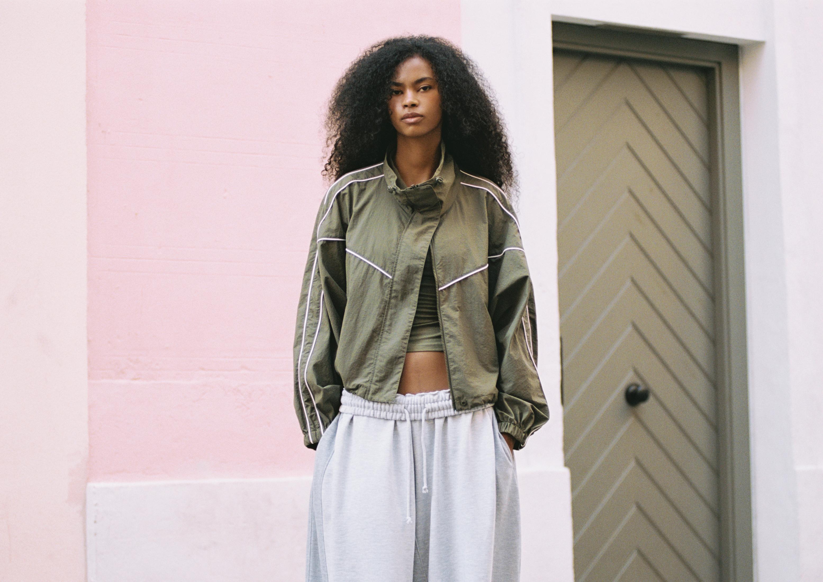Technical windbreaker — Khaki