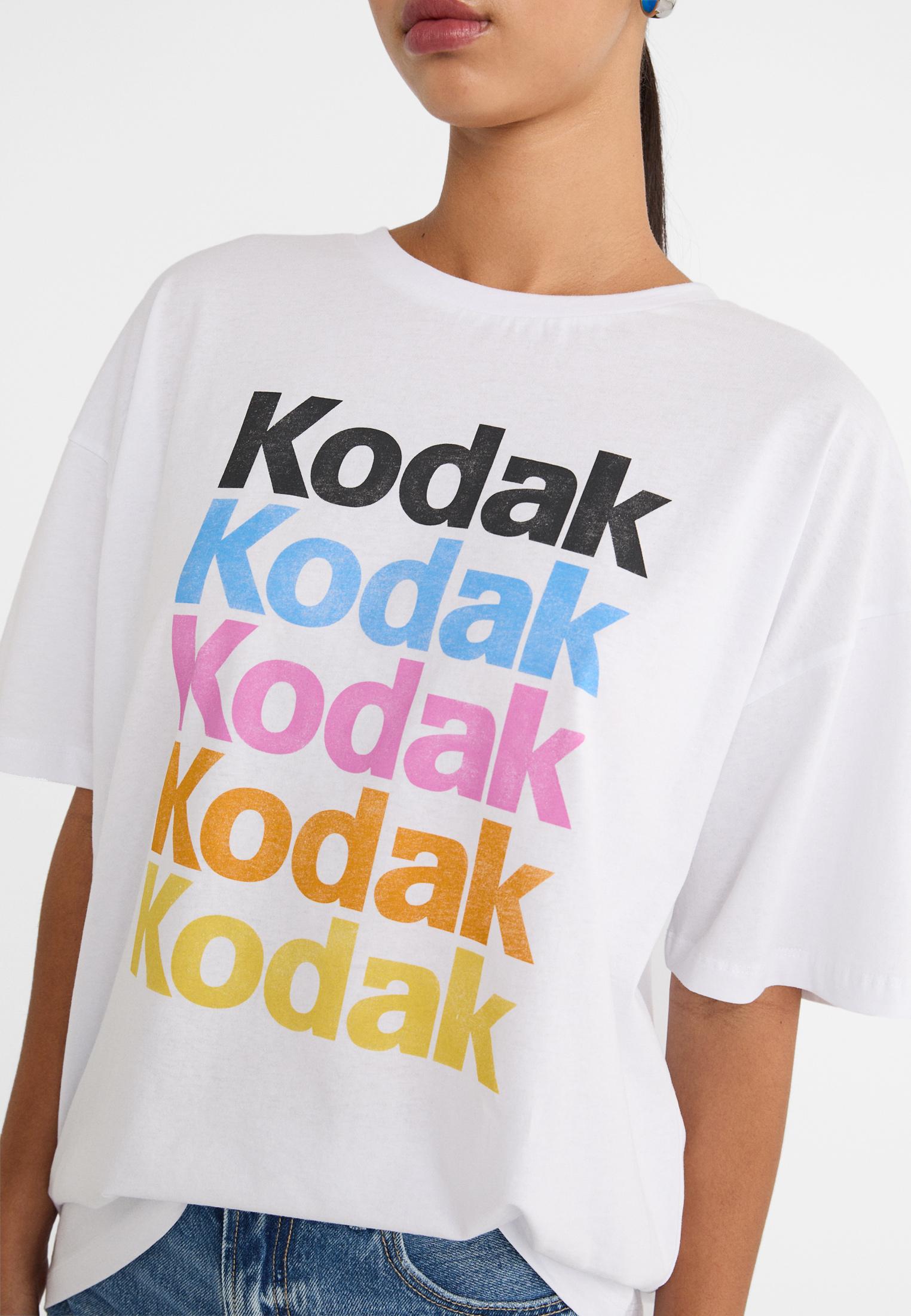 ★KODAK★ Graphic Ringer Short Sleeve T-Shirt Women WHITE Graphic Essential Sporty T-shirt - White | Levi's® US