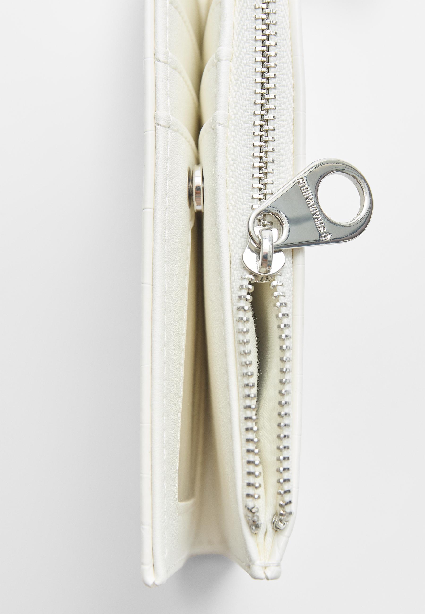 ★you a use★ Wonder wallet (Croc white) Genuine White Crocodile Wallet - Bikerringshop