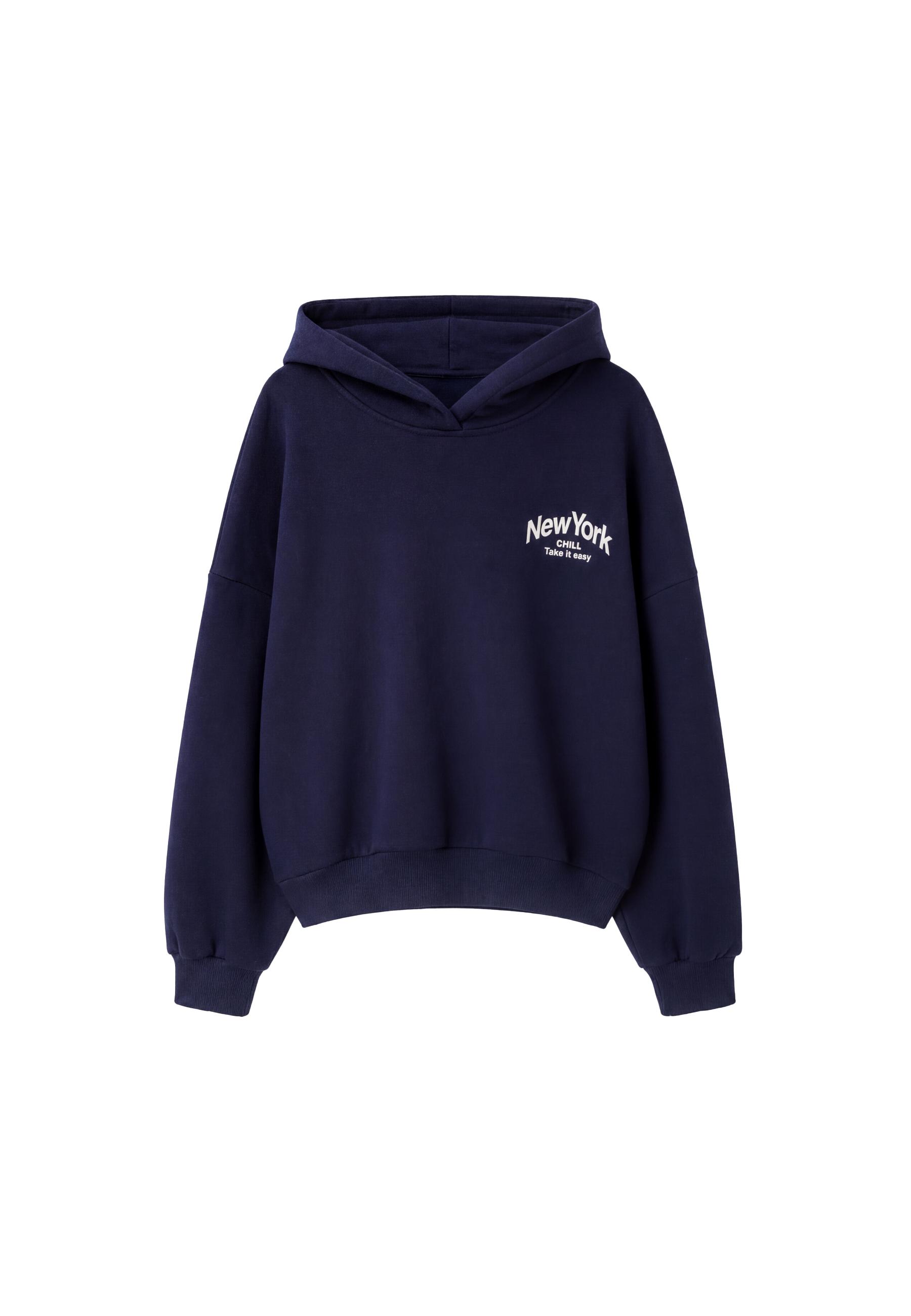 Oversized graphic sweatshirt — Navy blue