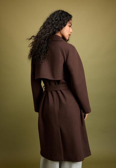 Soft-touch trench coat — Brown 5