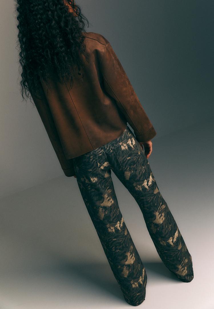 pantalon wide low estampado