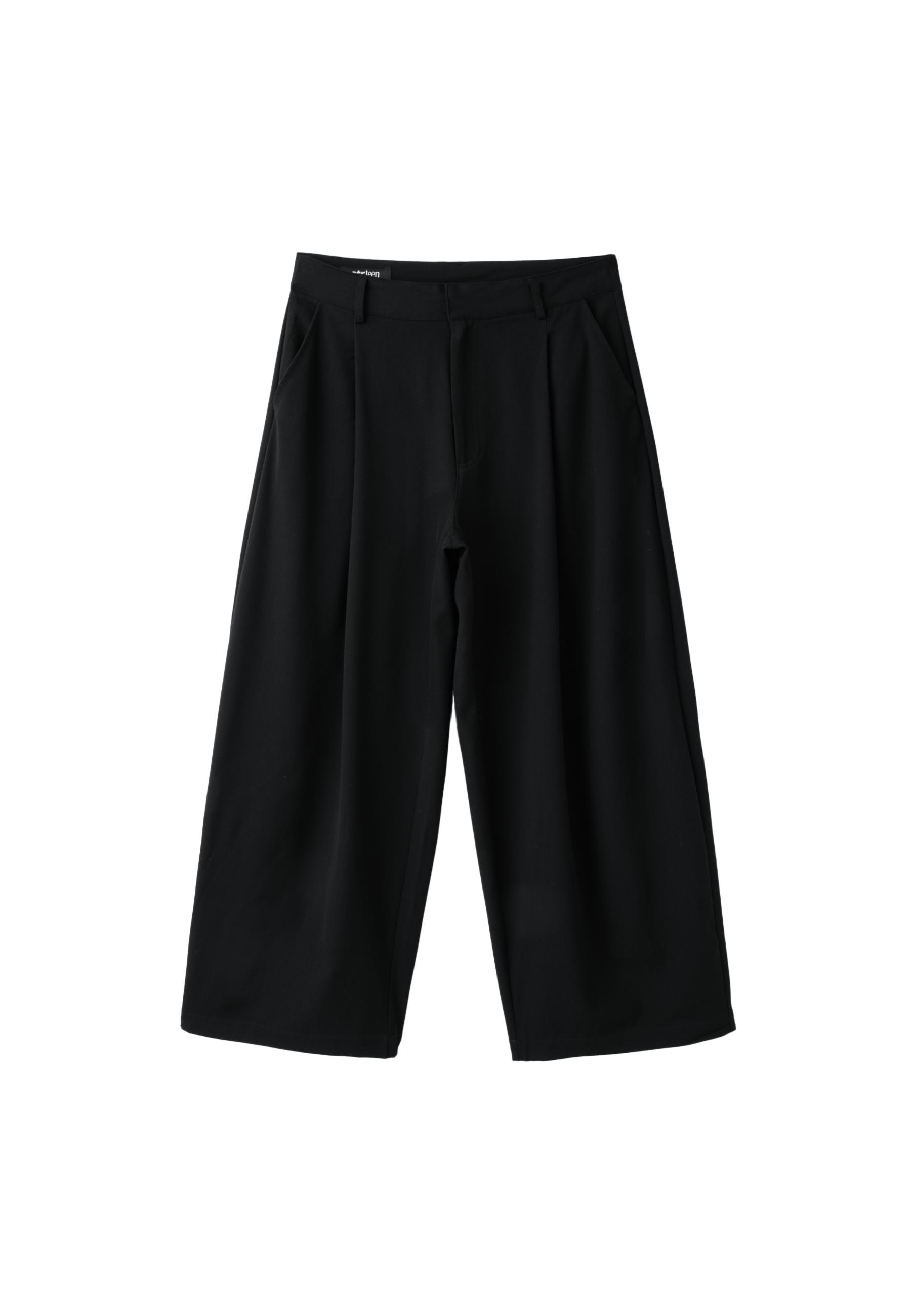 Barrel smart trousers — Black
