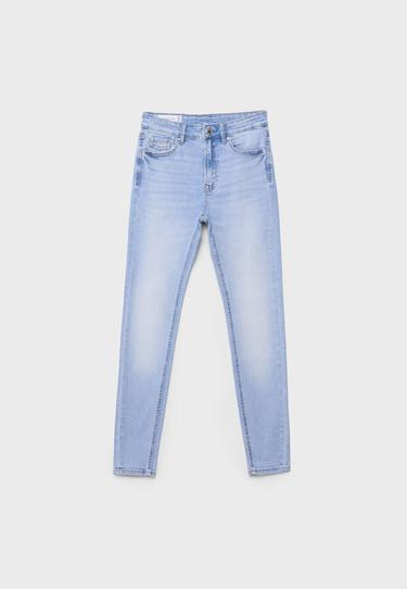 D07 High-waist skinny jeans — MEDIUM LIGHT BLUE DENIM 7