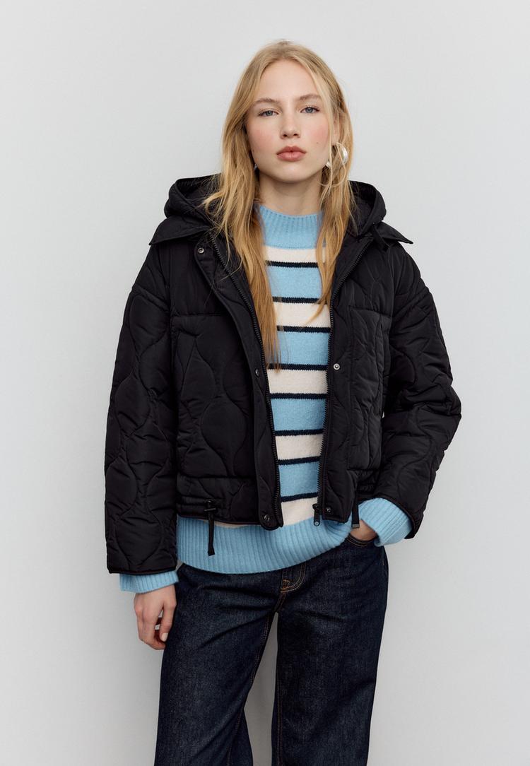 doudoune matelassee avec capuche