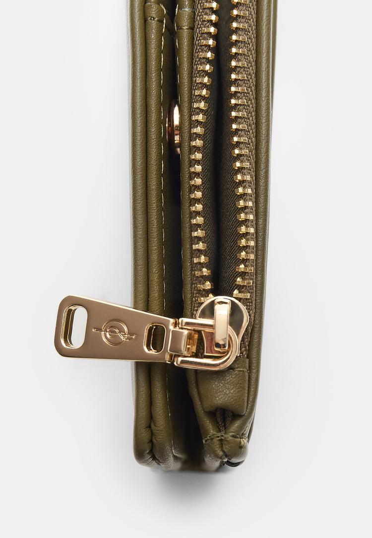 monedero tarjetero cremallera