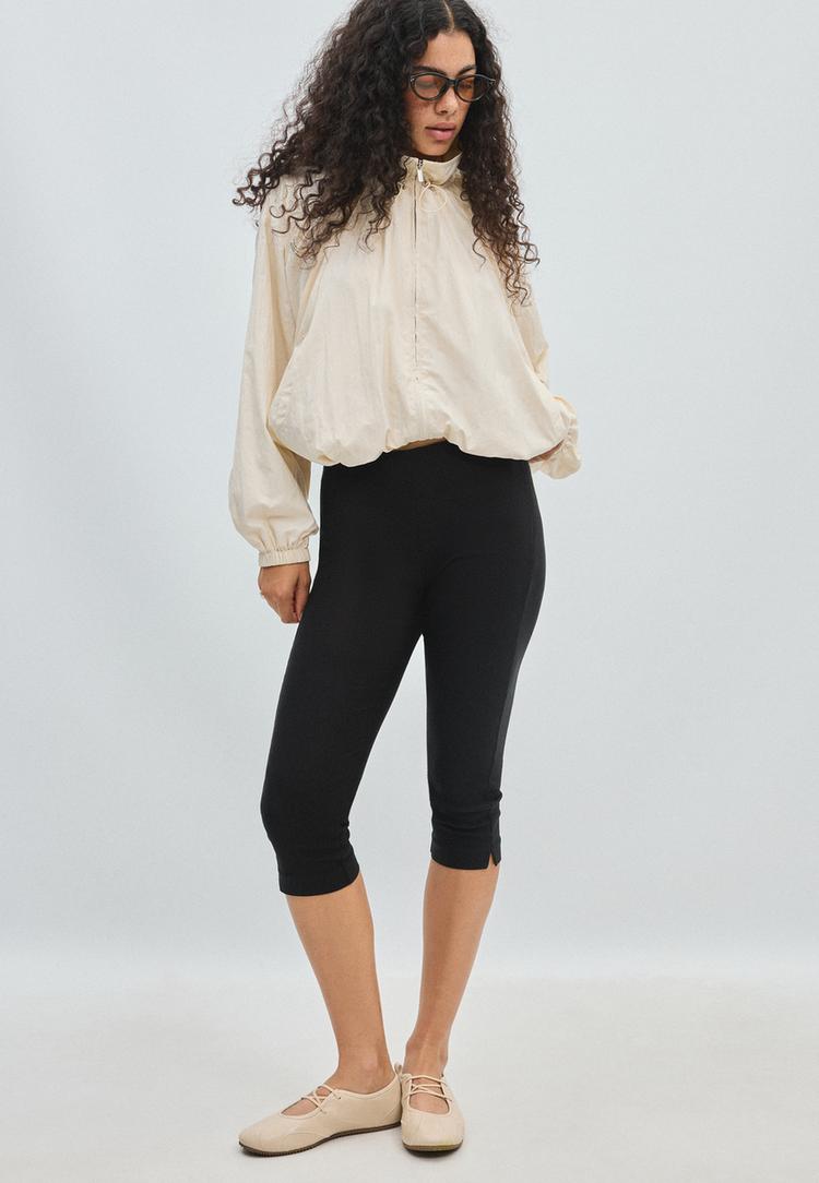 windbreaker high neck jacket