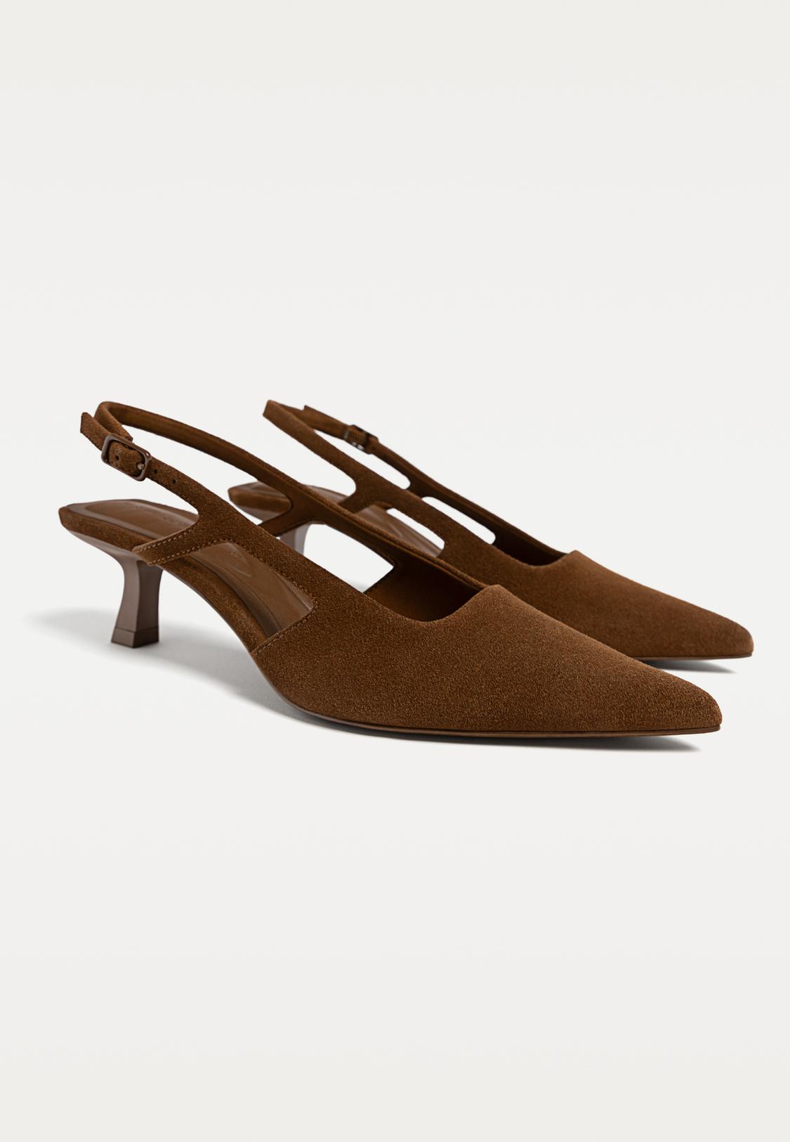 Kitten-Pumps aus Leder null für Damen Stradivarius Österreich