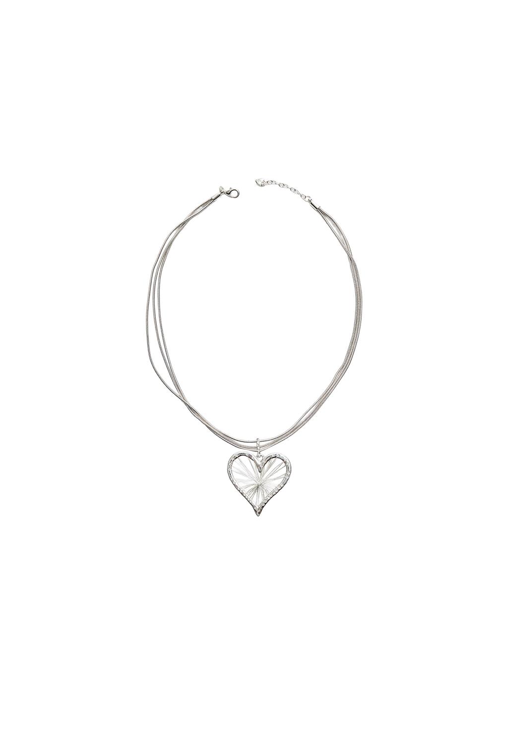 Collar corazón metálico