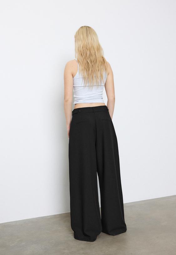 ayarlanabilir super genis paca pantolon