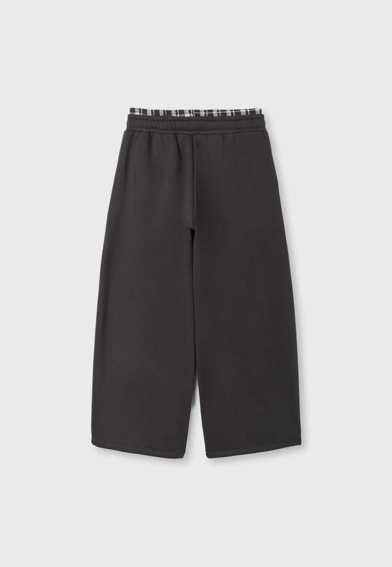 Boxer-detail jogger trousers — Brown