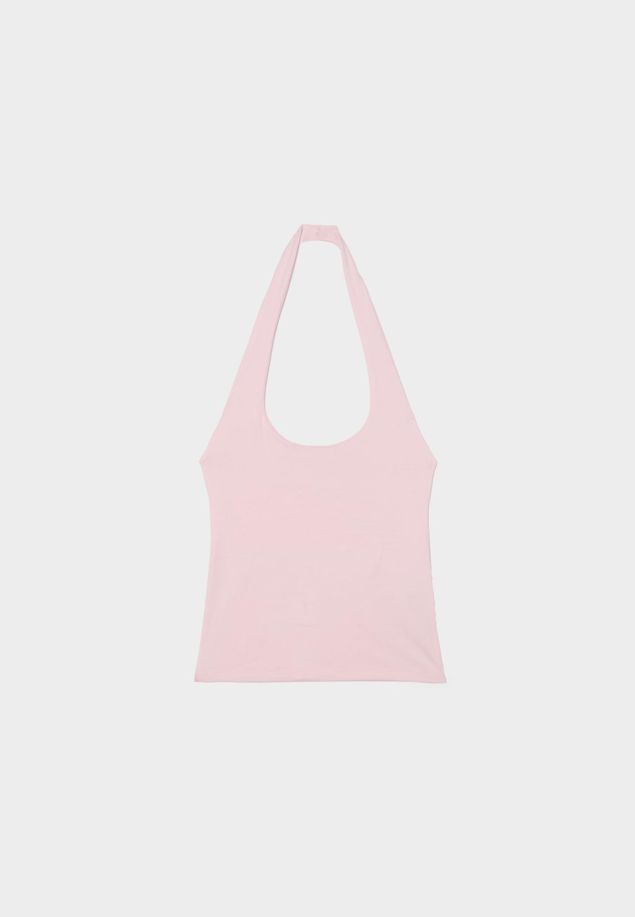 Halter neck top — Pastel pink
