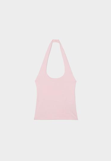 Halter neck top — Pastel pink 6