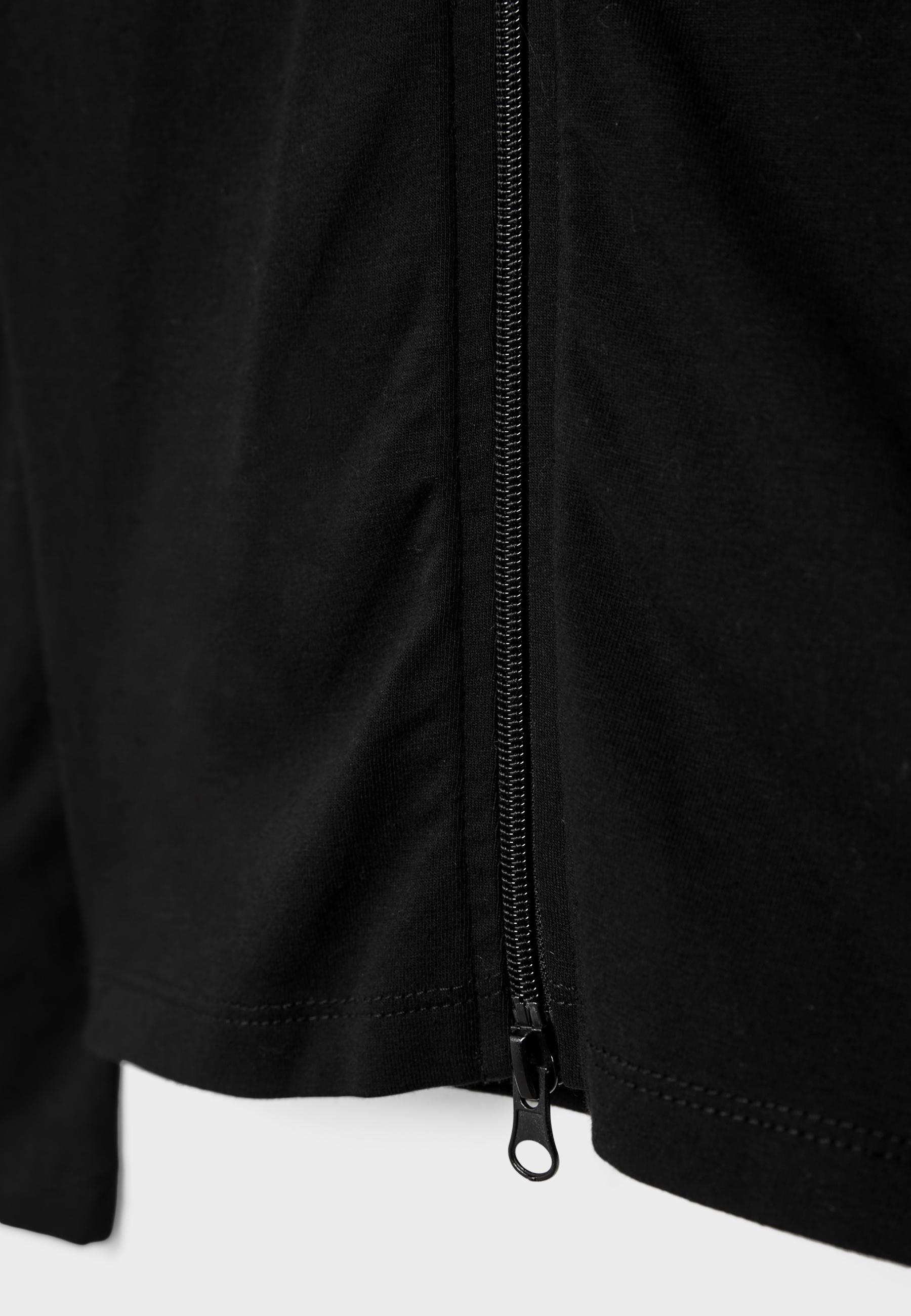 Double zip t-shirt — Black