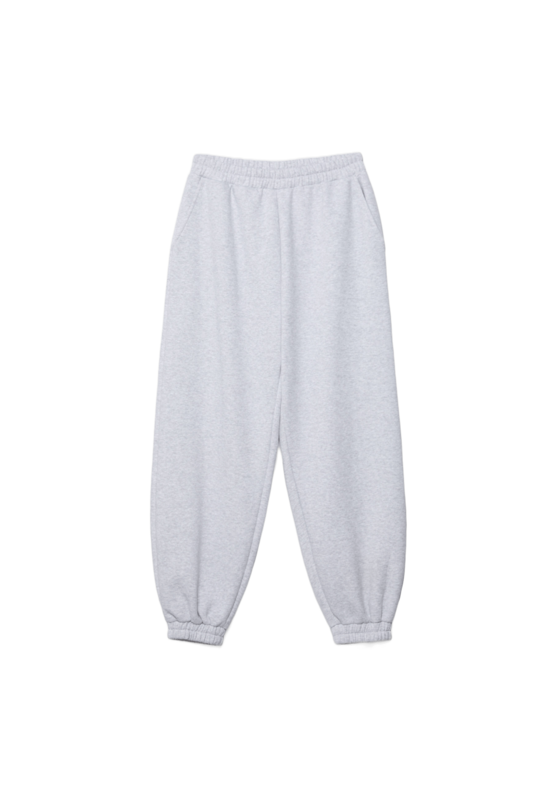 Boyfriend jogger trousers — Grey melange