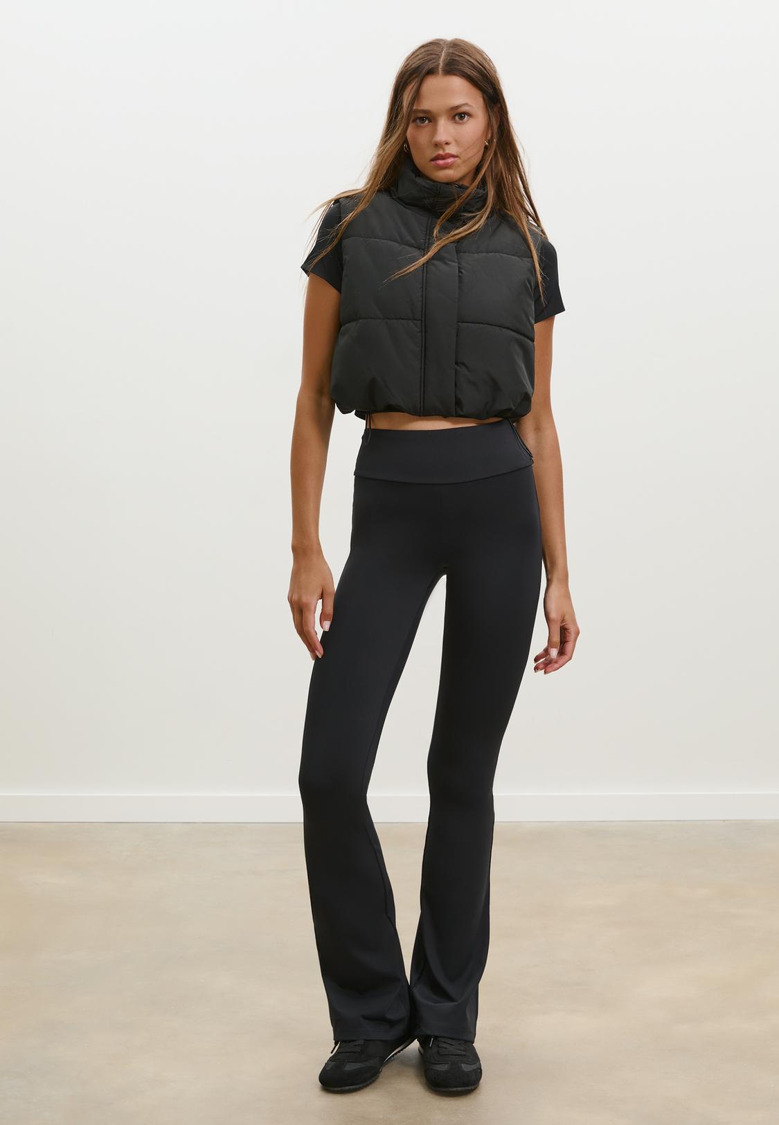 Petite Clothing Petite Cropped Leggings Flared Sculpt Petite