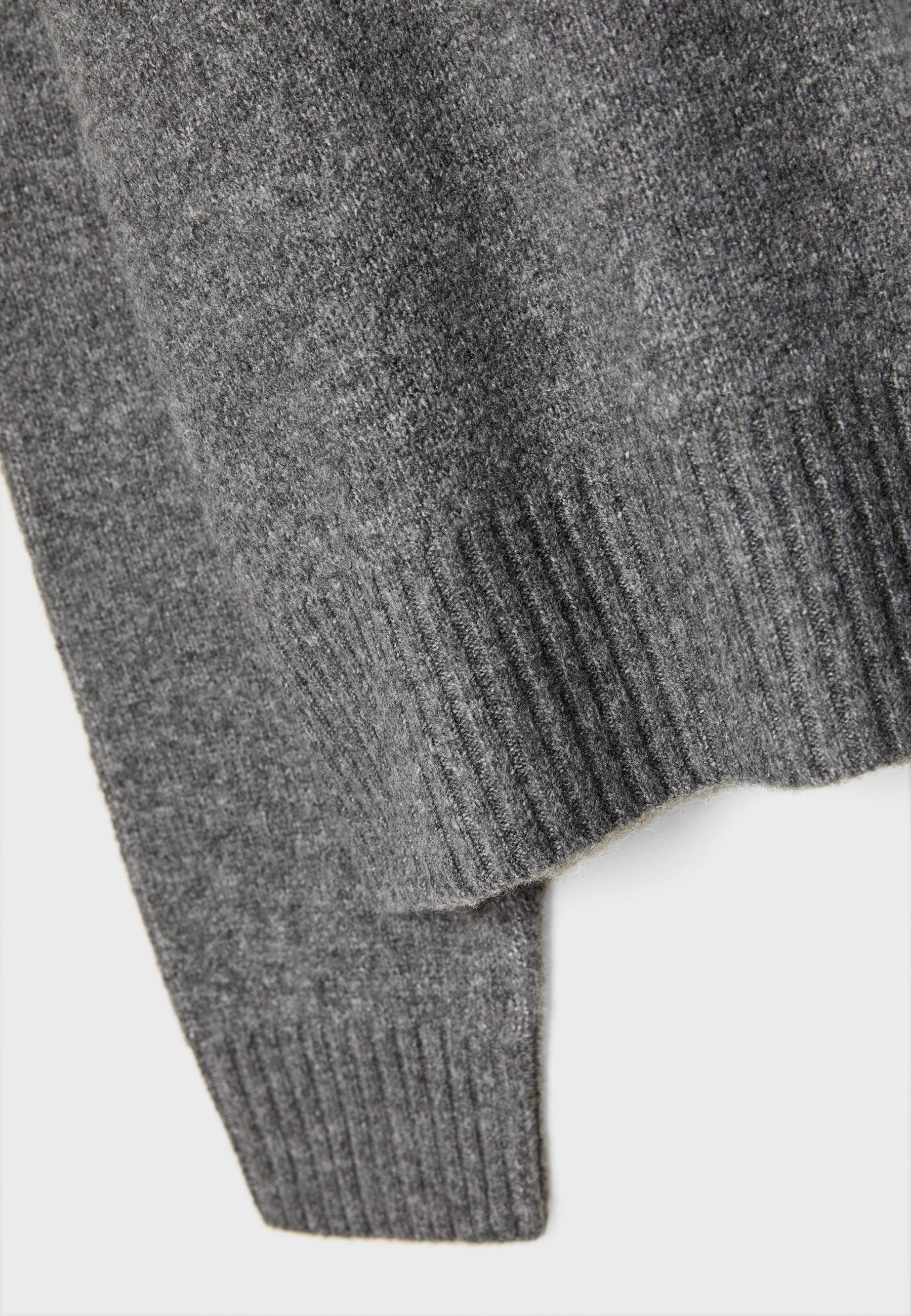 Basic Soft Knit Jumper — Dark grey