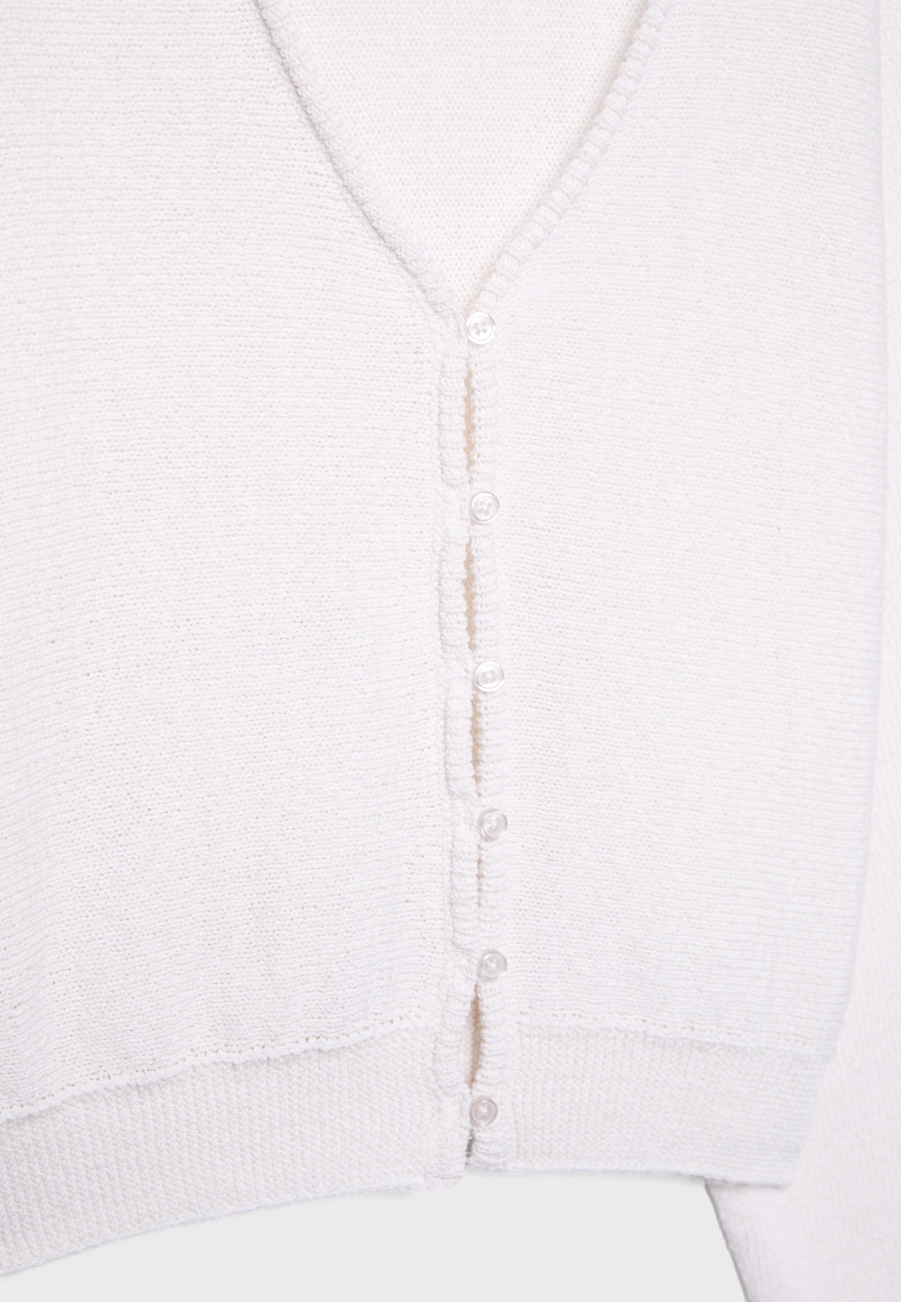 Batwing sleeve knit cardigan — Vanilla