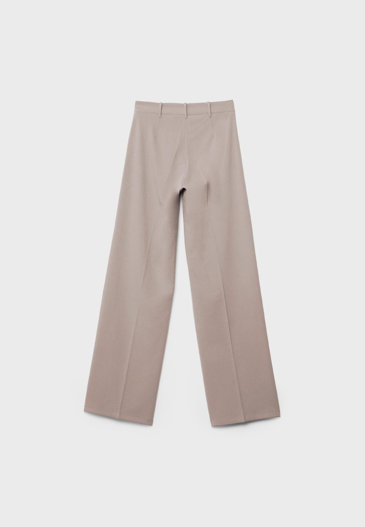 Wide-leg trousers — Beige