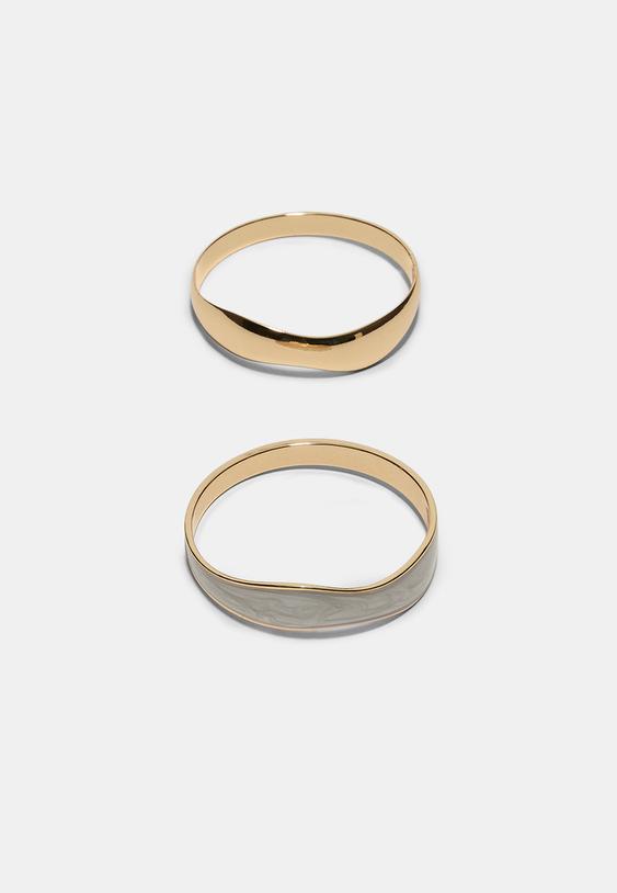 set 2 pulseras enamel