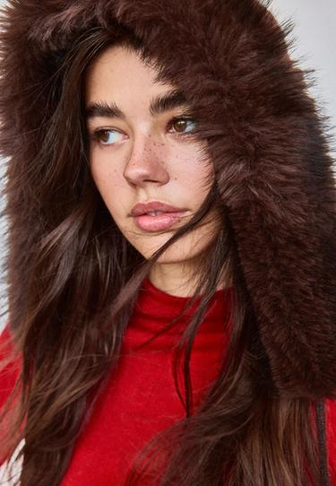 Faux fur balaclava — Brown 4