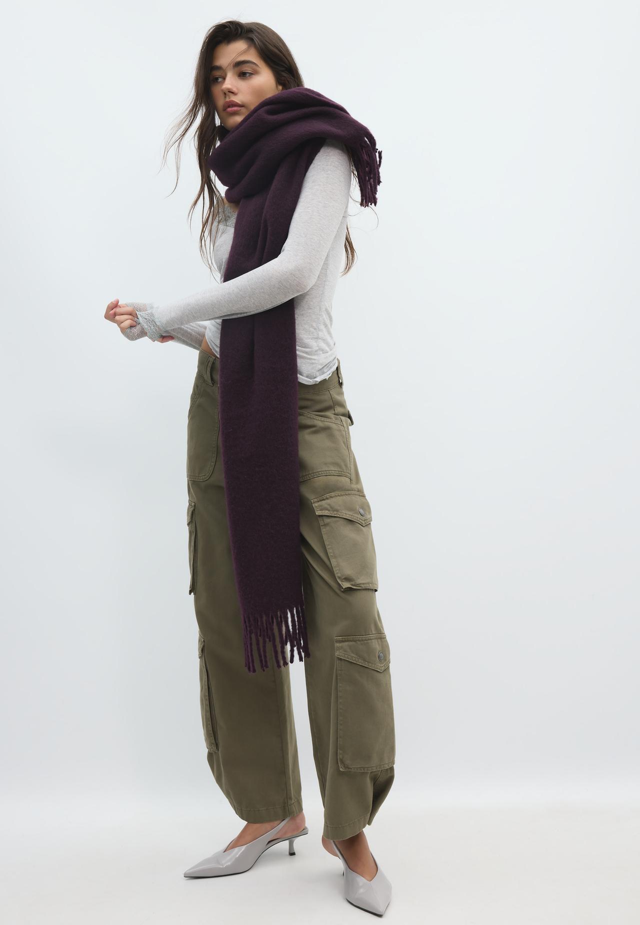 Medium basic scarf — Burgundy