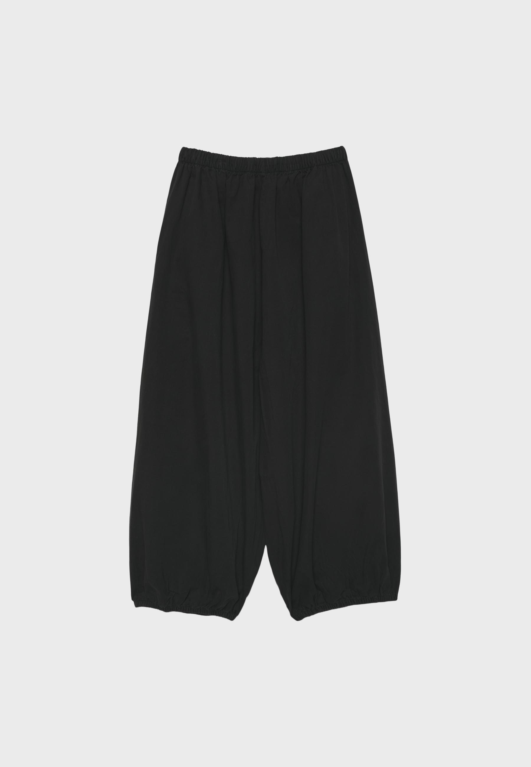 Poplin bloomer trousers — Black