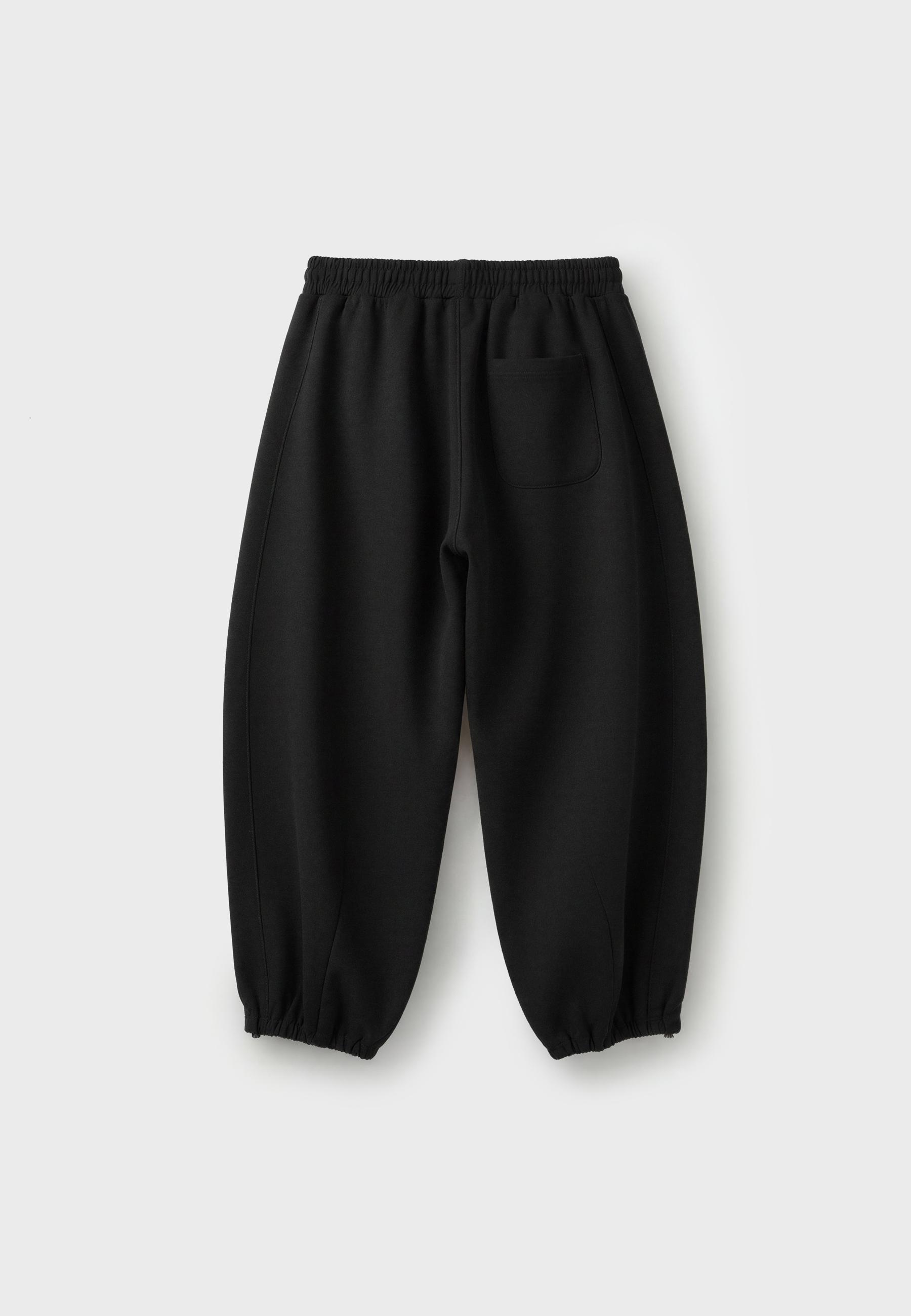 Balloon jogger trousers with toggles — Black