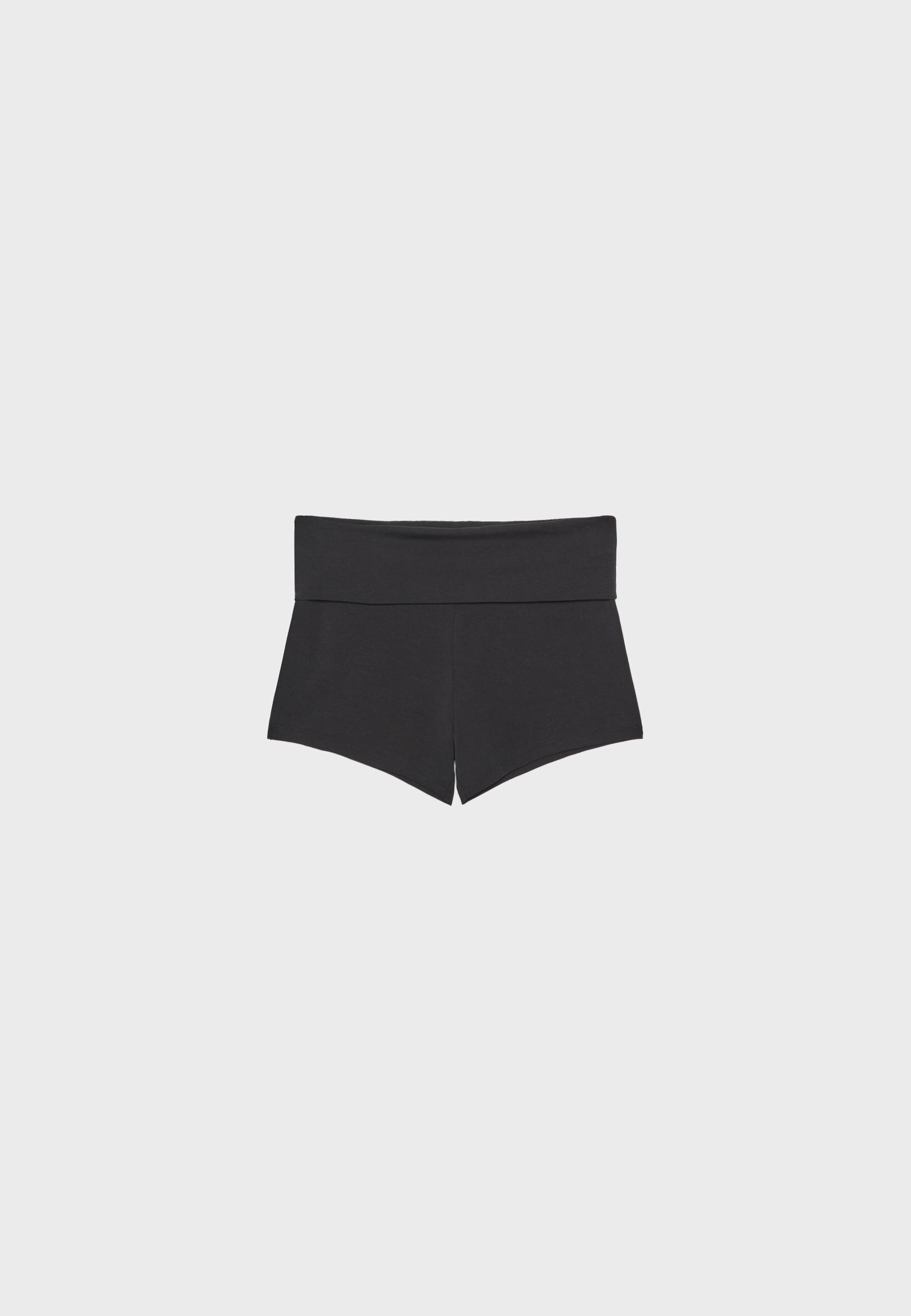 Mini shorts with elasticated waistband - Women's fashion