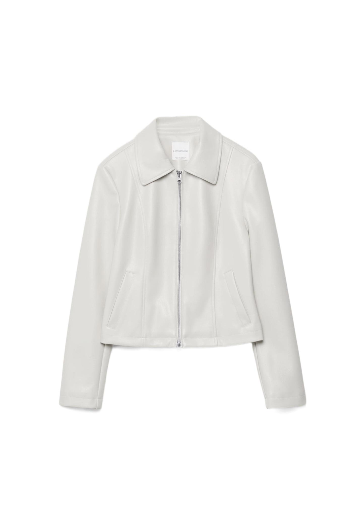 Vücuda oturan suni deri ceket - Görsel 10