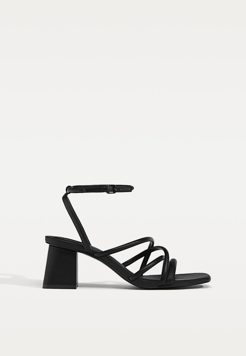 High-heel strappy sandals