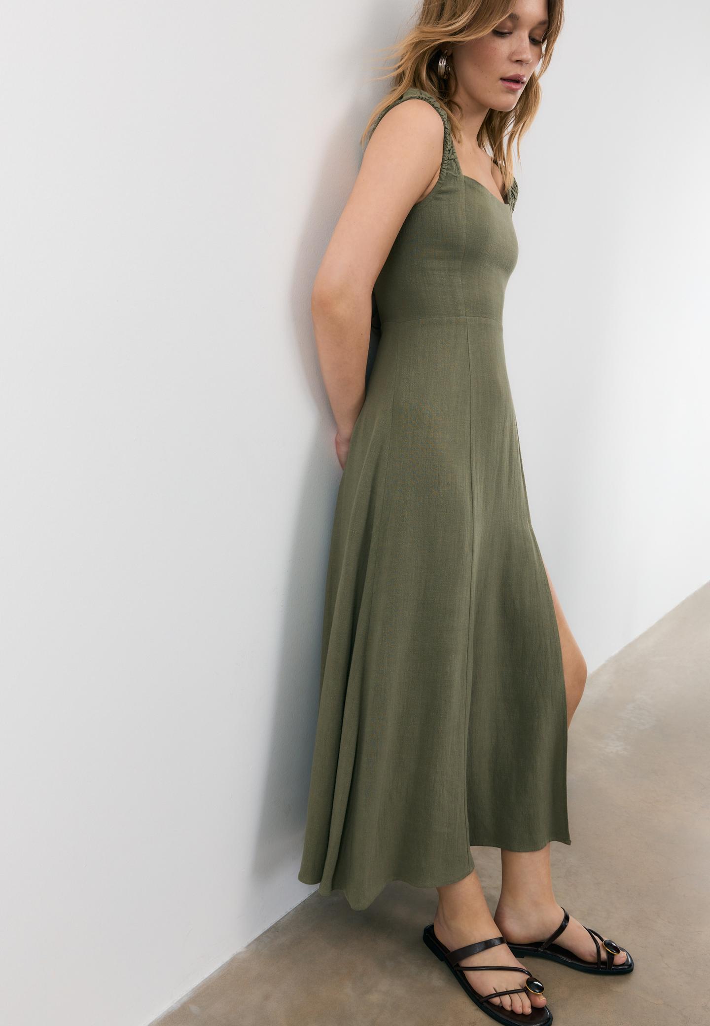 Womens Green Dresses | Stradivarius {0}