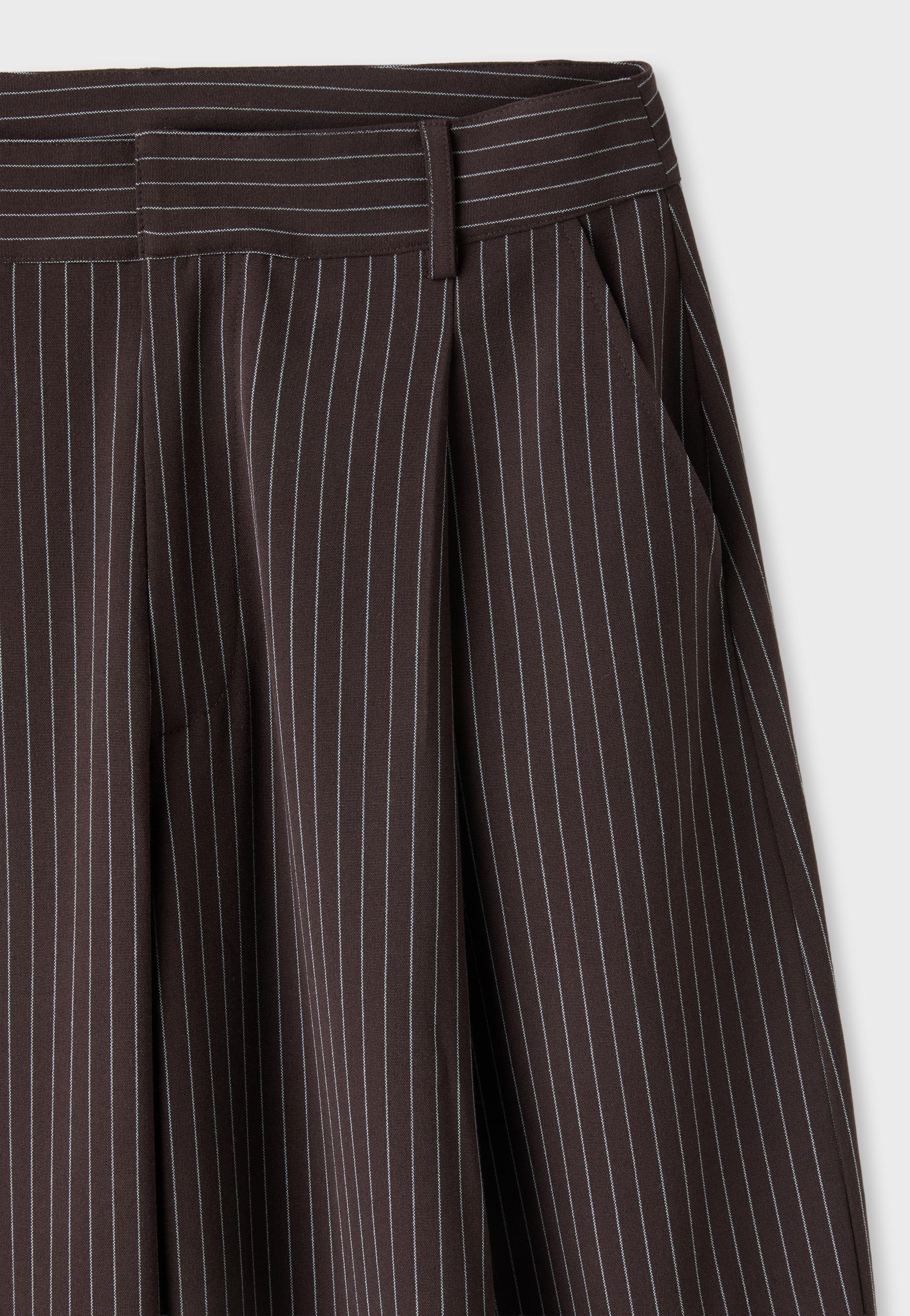 Barrel smart trousers — Brown