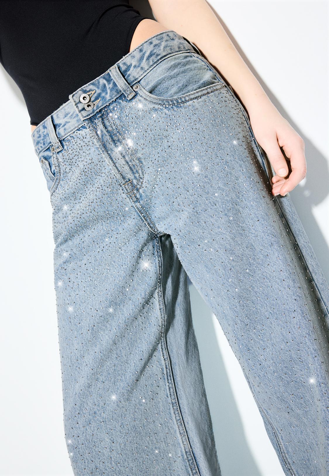 wide leg stradivarius pantalones vaqueros rebajas