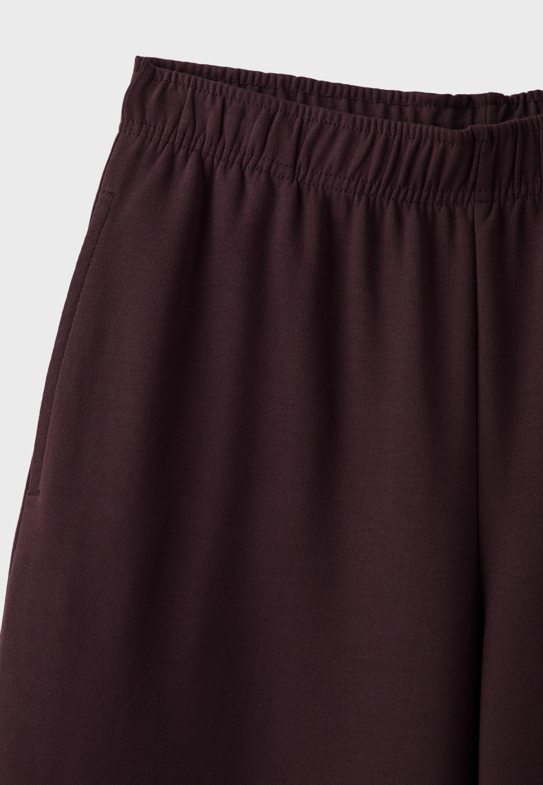 Wide-leg jogger trousers — Dark purple