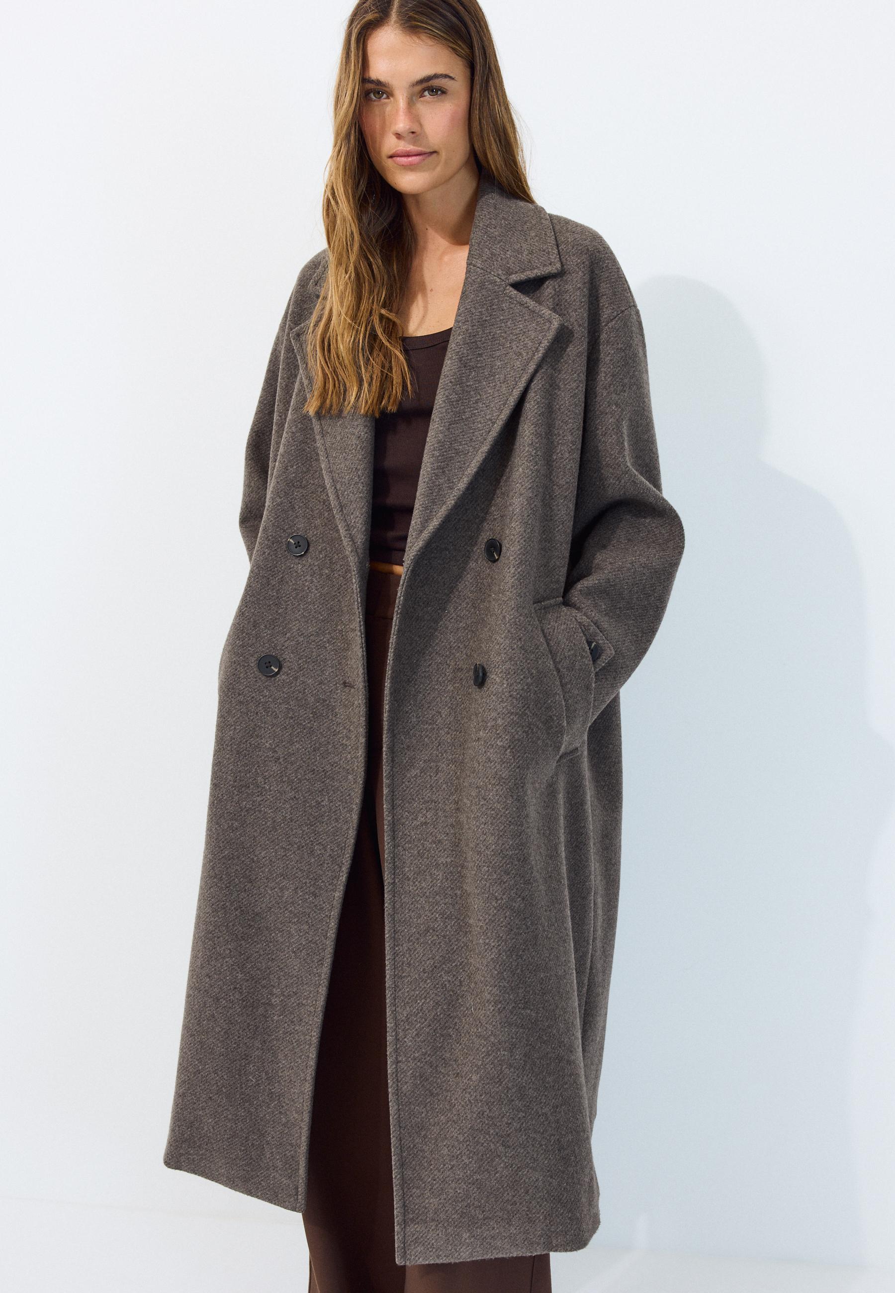 Long oversize coat - Women's fashion | Stradivarius United States