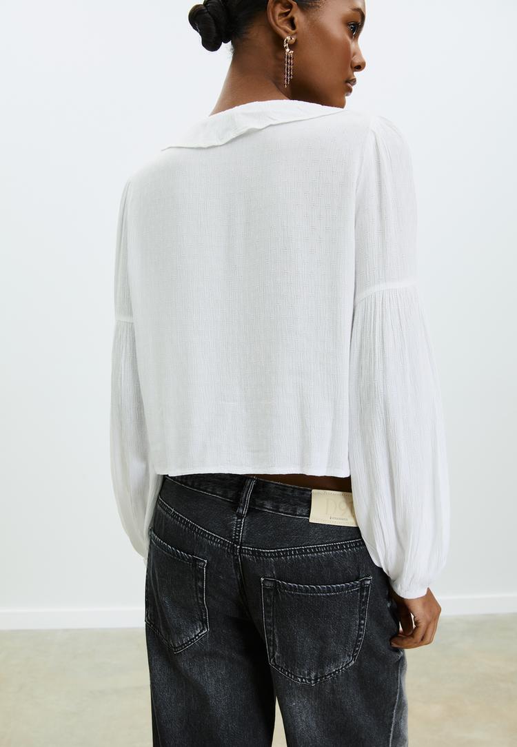 blouse fluide a volants